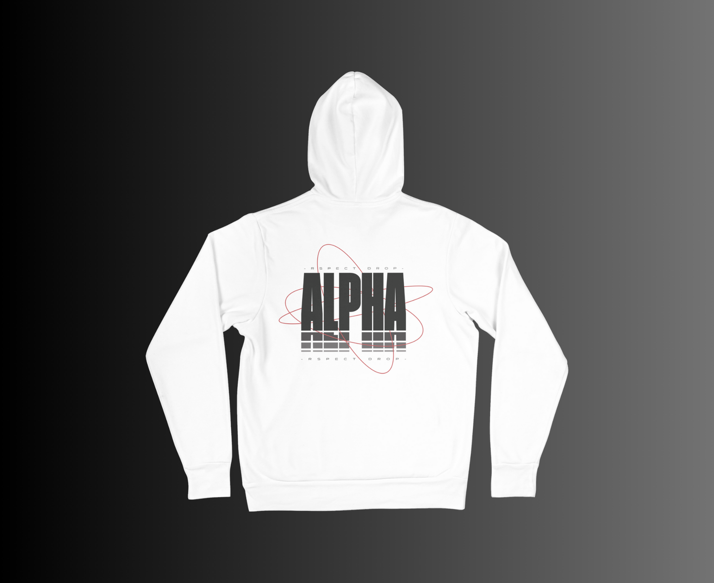SUDADERA CON CAPUCHA ALPHA BLANCA