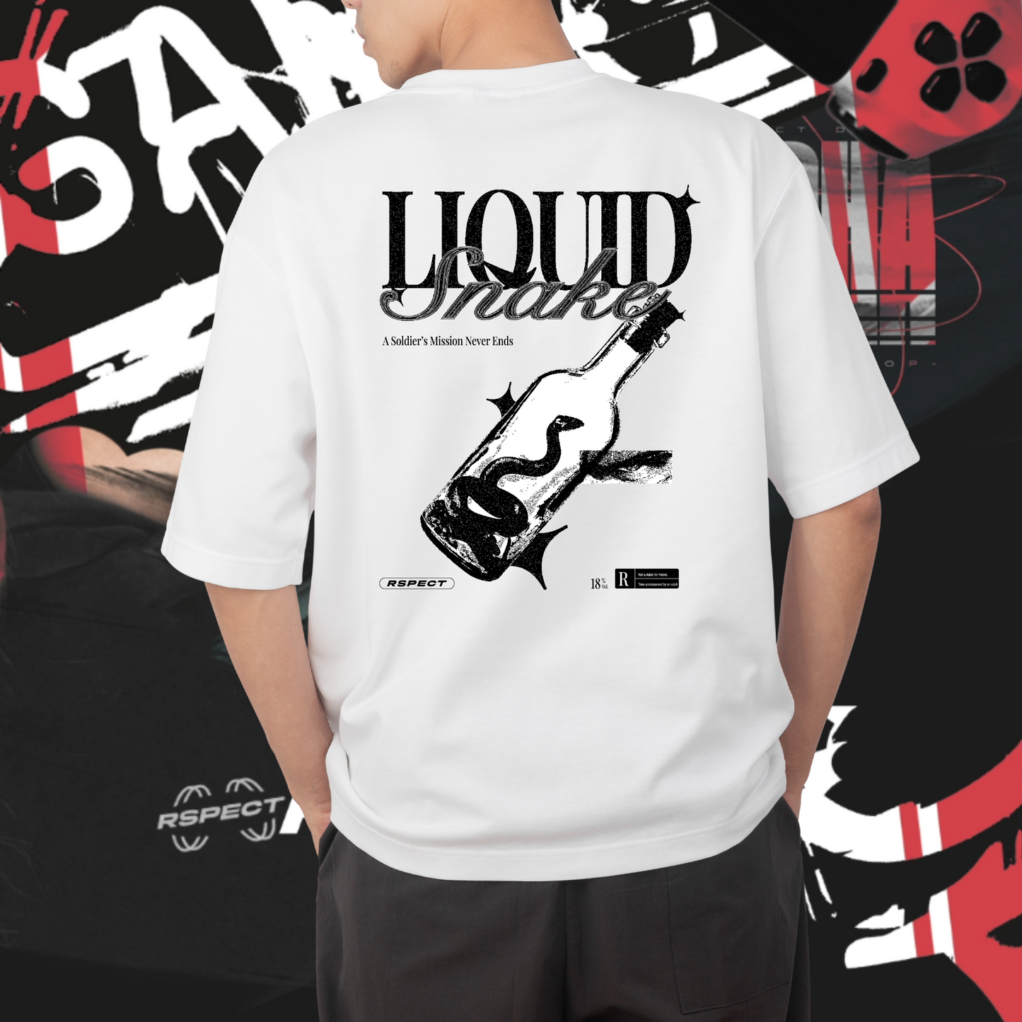 CAMISETA OVERSIZE LIQUID SNAKE