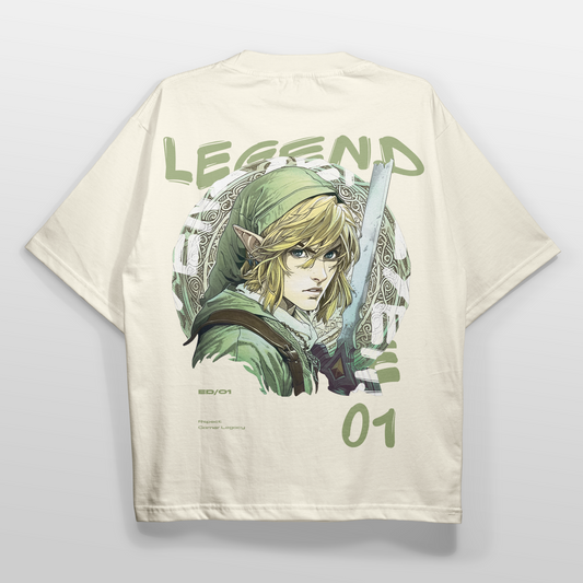 CAMISETA OVERSIZE GAMER LEGACY CREMA