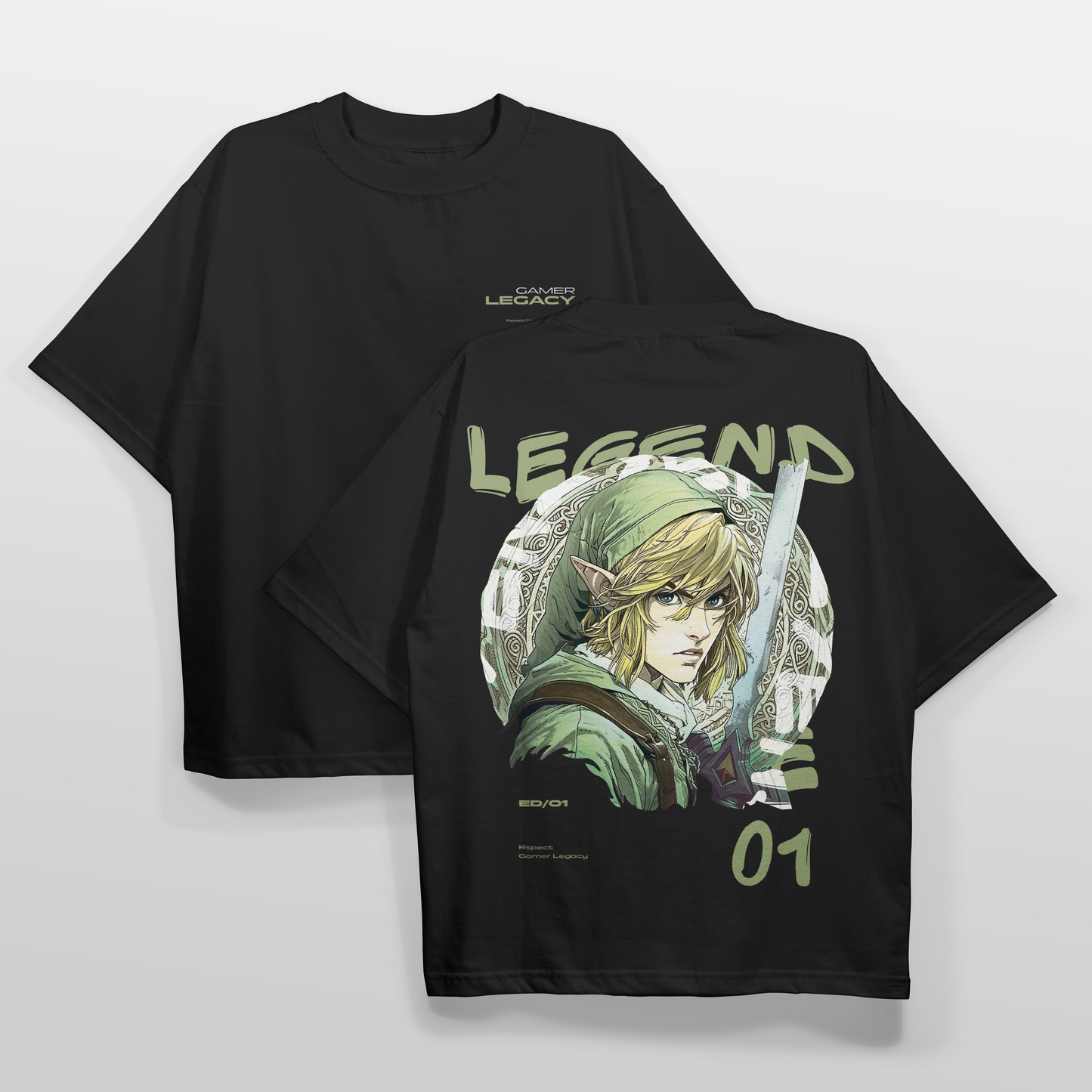 Oversize "Gamer Legacy 01" Black