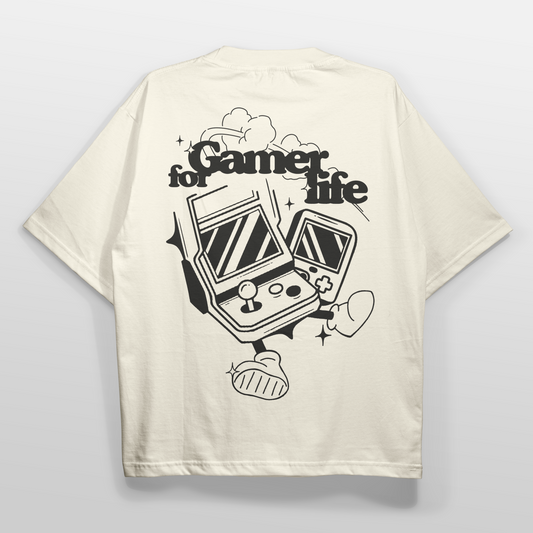 Camiseta gamer for life negro detrás rspect gaming