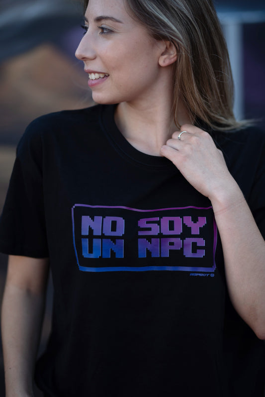 Camiseta no soy un NPC raro modelo delante rspect gaming