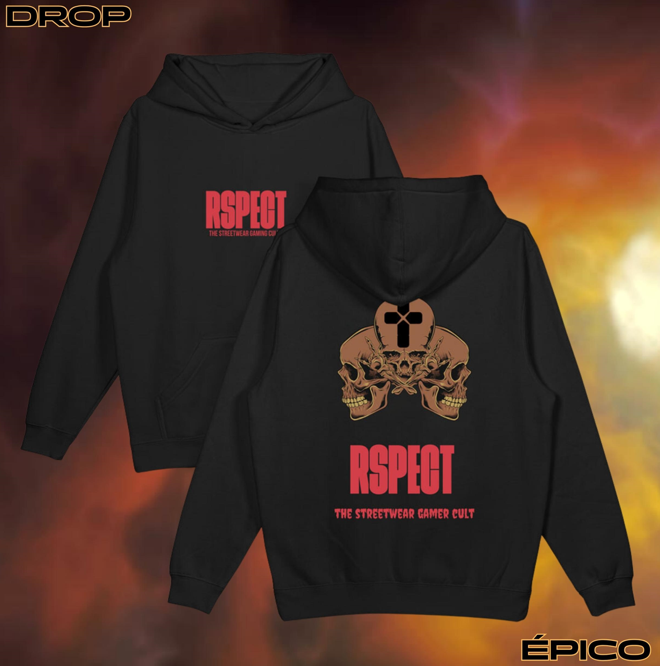 Sudadera drop epico de halloween rspect