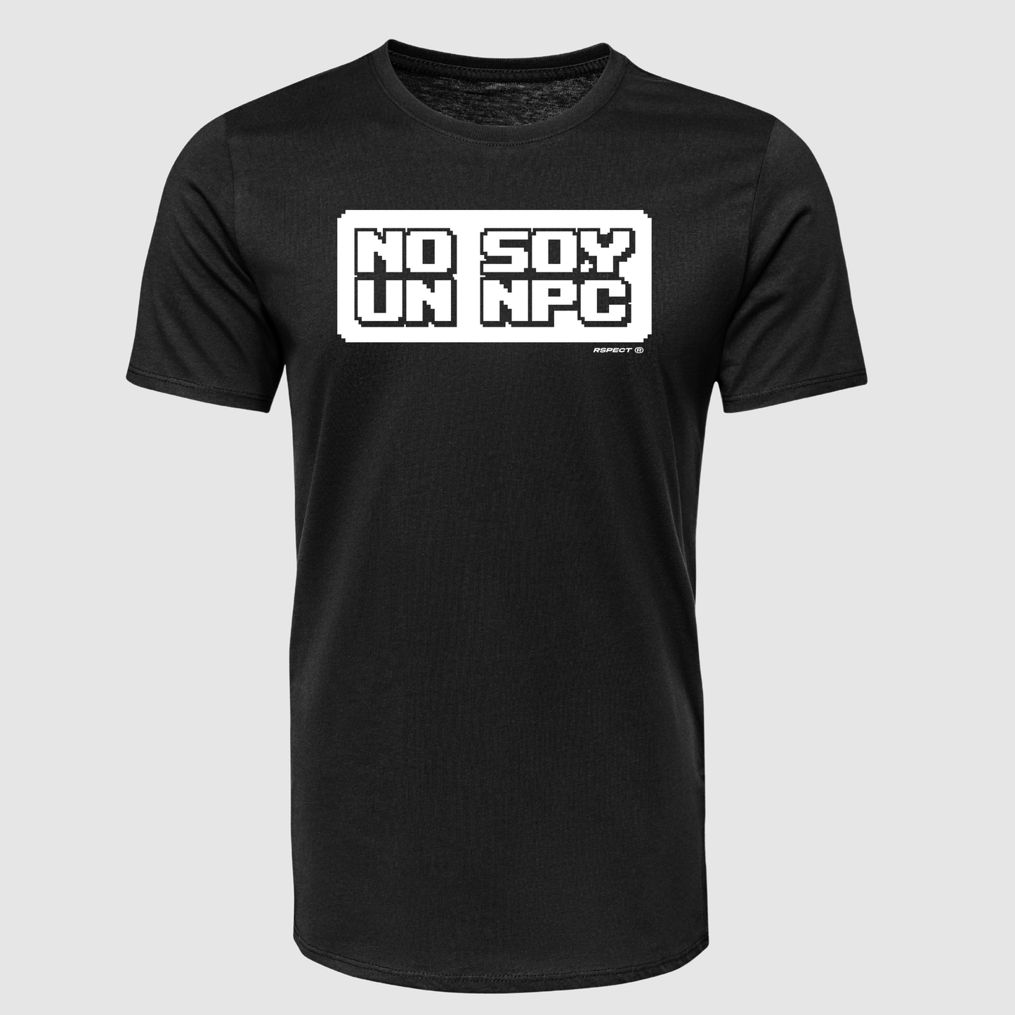 Camiseta no soy un NPC delante rspect gaming