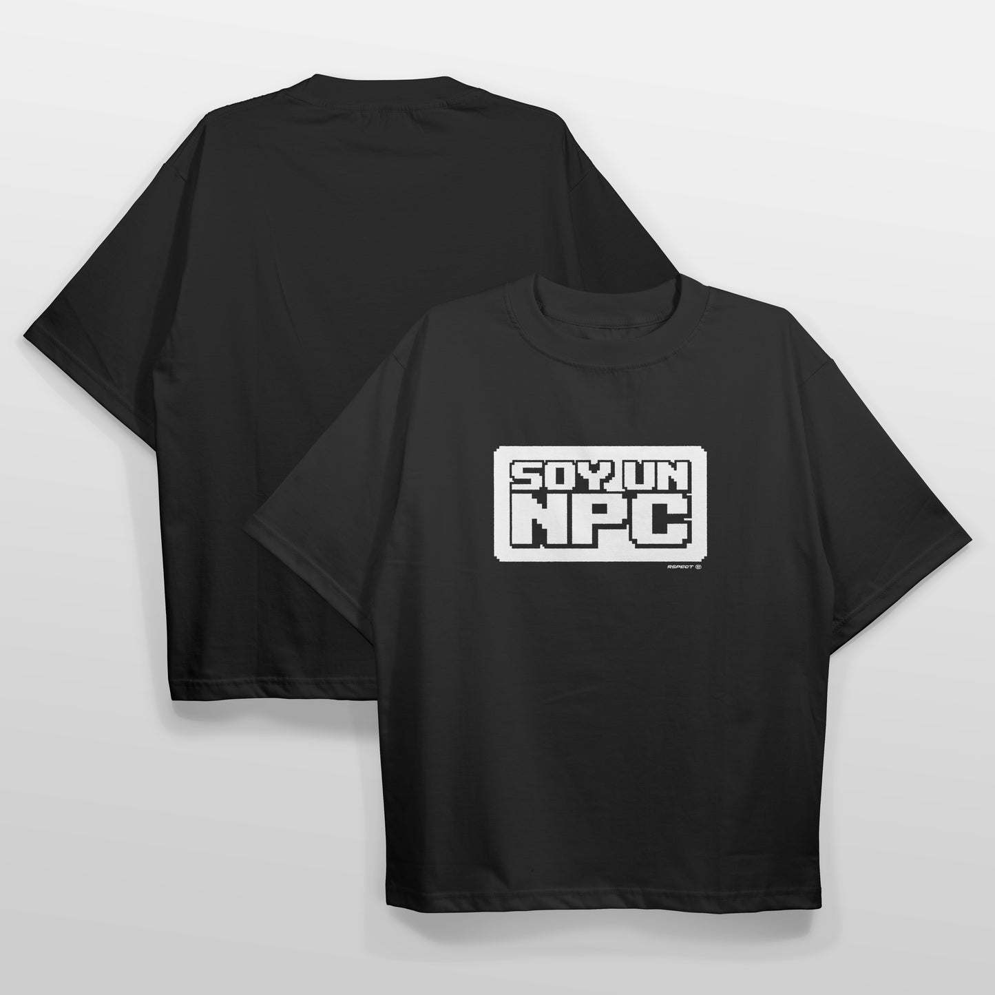 Camiseta soy un NPC delante y detrás rspect gaming