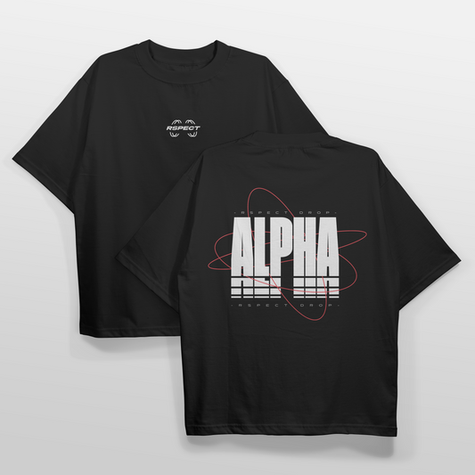 Camiseta oversize Alpha delante y detrás rspect gaming